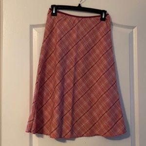 Pink argyle skirt